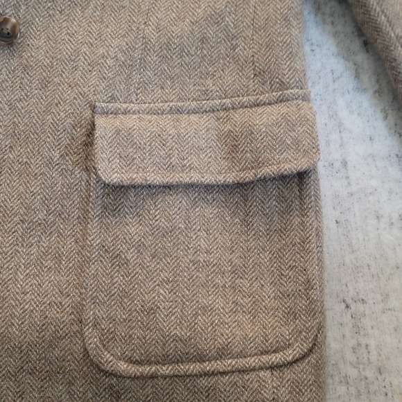 Vtg Lauren Ralph Lauren Herringbone Wool Equestrian SportsCoat Size 6 P - Picture 2 of 12